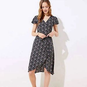 Loft Floral Wrap Dress